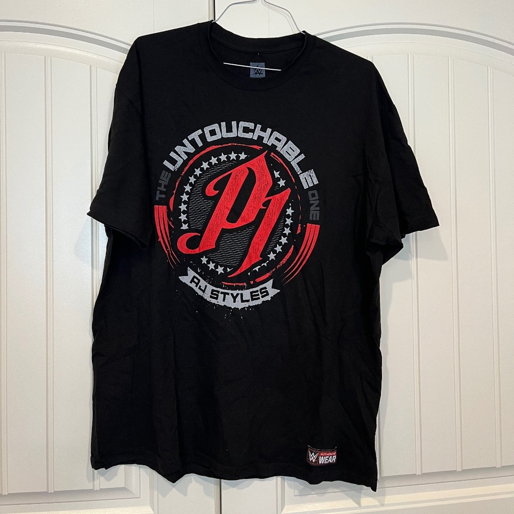 AJ Styles WWE T-shirt size XL #wrestling